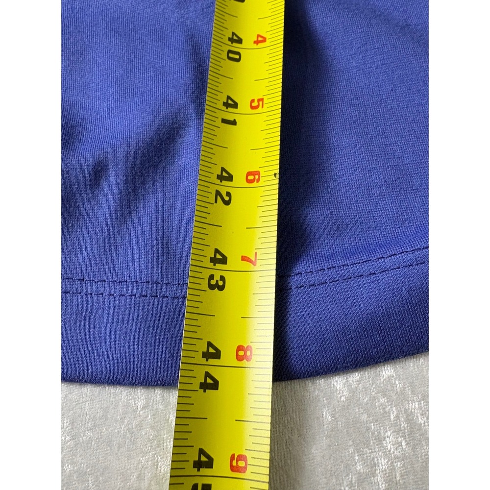 Susan Graver Everyday Liquid Knit Blue Short Sleeve Midi Dress Plus Size 3X - Picture 8 of 9